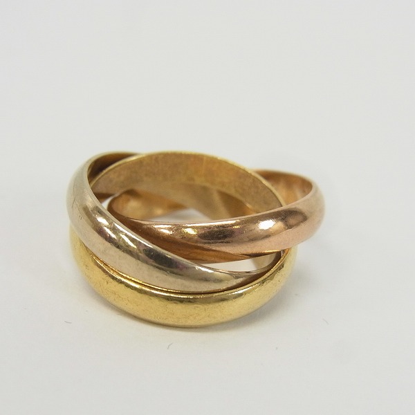 実際に弊社で買取させて頂いたCartier/カルティエ 三連リング 750 48/7-7.5号の画像 1枚目