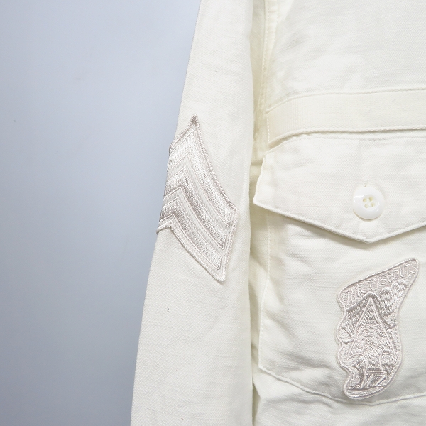 実際に弊社で買取させて頂いたmarka/マーカ J.L. UTILITY SHIRTS/ジョンレノンシャツ M15B-03SH01C/2の画像 6枚目