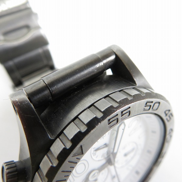 実際に弊社で買取させて頂いたNIXON/ニクソン MINIMIZE THE42-20 CHRONO クォーツ 腕時計【動作未確認】の画像 4枚目
