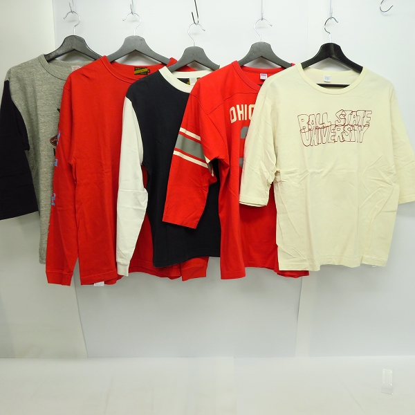 実際に弊社で買取させて頂いたインディアンモーターサイクル/ダブルワークス/ウェアハウス等 プリント カットソー/Tシャツ 5点セット