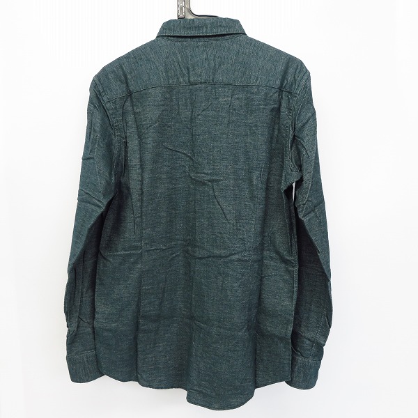 実際に弊社で買取させて頂いた417 EDIFICE/フォーワンセブンエディフィス ロングスリーブ コットンシャツ/Mの画像 1枚目