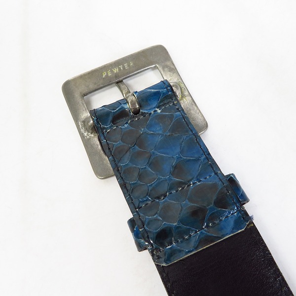 実際に弊社で買取させて頂いたNEIGHBORHOOD×Fragment Design/ネイバーフッド パイソン スタッズベルトの画像 2枚目