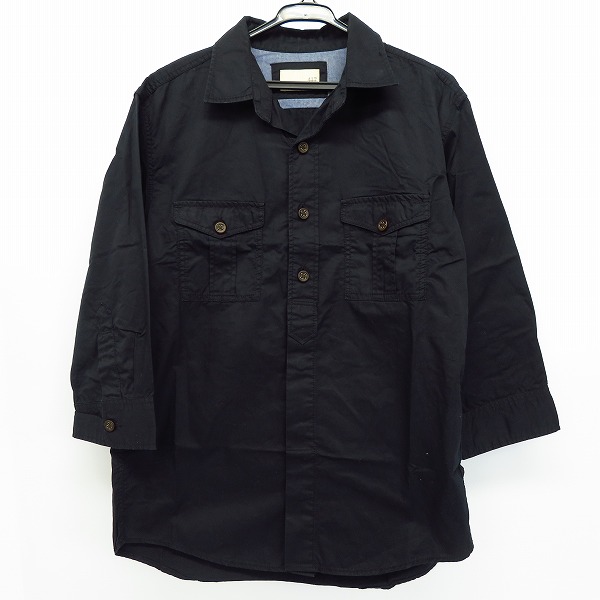 実際に弊社で買取させて頂いた417 EDIFICE/フォーワンセブンエディフィス 7分丈 コットンシャツ/S