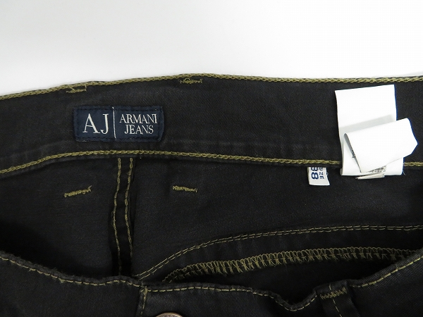 実際に弊社で買取させて頂いたARMANI JEANS/アルマーニジーンズ エンブレムメタル/COMFORT FIT 等 コットン/デニム パンツ 34/38 3点セットの画像 5枚目