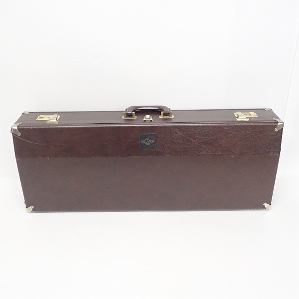 実際に弊社で買取させて頂いた★【型番不明】H.SELMER/セルマー バスクラリネット ハードケース付の画像 9枚目