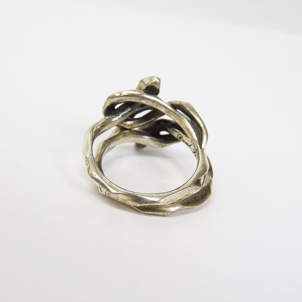 実際に弊社で買取させて頂いたDEAL DESIGN/ディールデザイン KNOT SNAKE ダブル リング/16.5号の画像 3枚目