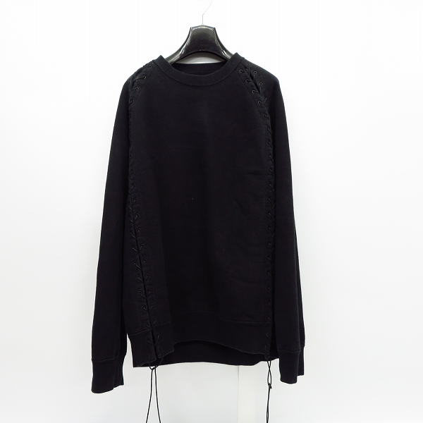 実際に弊社で買取させて頂いたJOHN LAWRENCE SULLIVAN/ジョンローレンスサリバン レースアップ スウェット/L