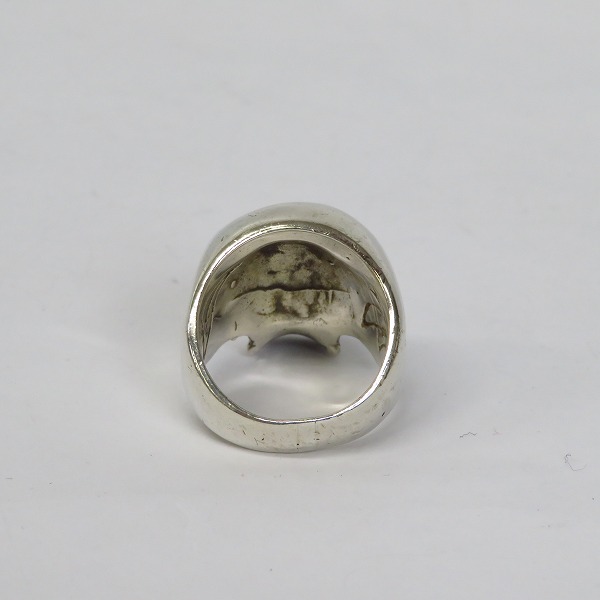 実際に弊社で買取させて頂いたCRAZY PIG/クレイジーピッグ ラージエビルスカルリング/25.5号の画像 3枚目