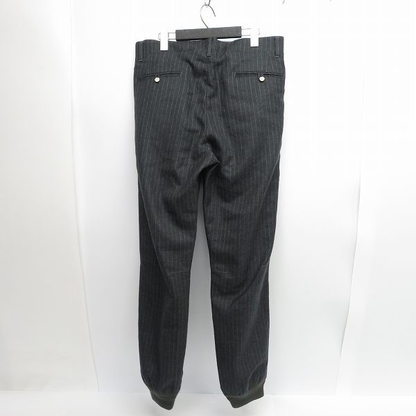 実際に弊社で買取させて頂いたKIM JONES×GU/キム・ジョーンズ スラックスパンツ ストライプ ウール/Mの画像 1枚目
