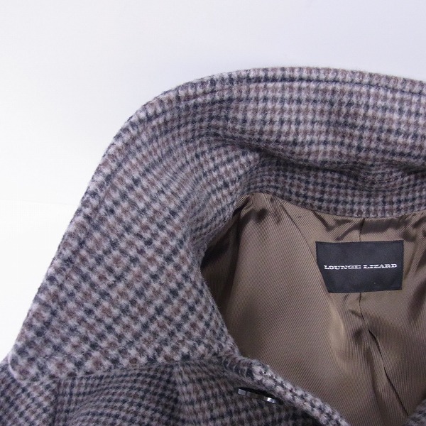 実際に弊社で買取させて頂いたLOUNGE LIZARD/ラウンジリザード ウール ロングコート/1の画像 7枚目