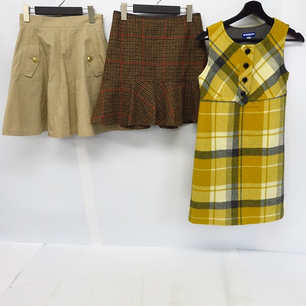 実際に弊社で買取させて頂いたBURBERRY BLUE LABEL/バーバリーブルーレーベル スカート/ワンピース 3点セット