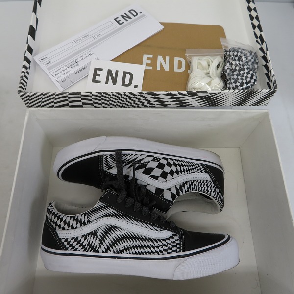 END.×VANS/エンド×バンズ OG OLD SKOOL LX VERTIGO オールドスクール 