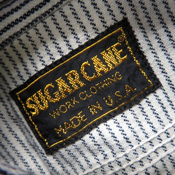 実際に弊社で買取させて頂いたSUGAR CANE/シュガーケーン ヒッコリー カバーオールシャツ/XLの画像 2枚目