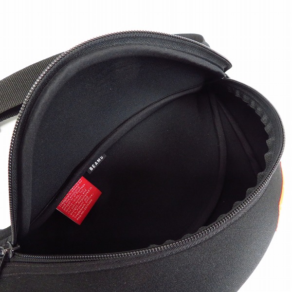実際に弊社で買取させて頂いたManhattan Portage×BEAMS/マンハッタンポーテージ×ビームス ブラック ウエストポーチ/バッグの画像 3枚目