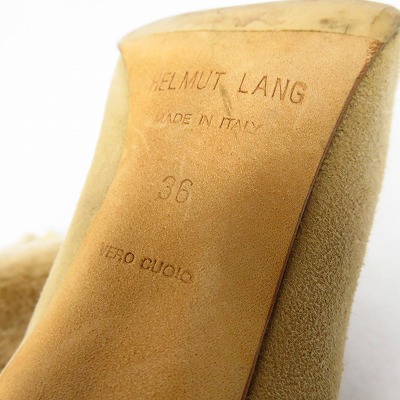 実際に弊社で買取させて頂いたHELMUT LANG/ヘルムートラング ファー ヒールブーツ イタリア製/36の画像 5枚目