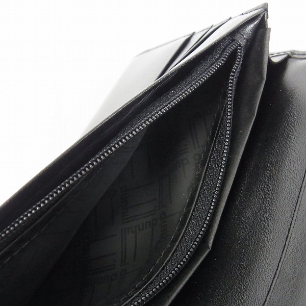 実際に弊社で買取させて頂いたdunhill/ダンヒル 二つ折りカーフレザー長財布/ウォレット/WM1390Aの画像 4枚目