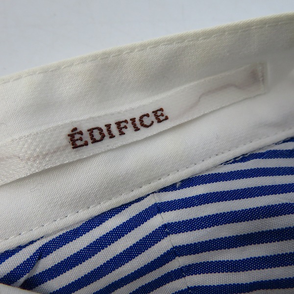 実際に弊社で買取させて頂いたEDIFICE/エディフィス ロングスリーブ コットンシャツ/38の画像 2枚目