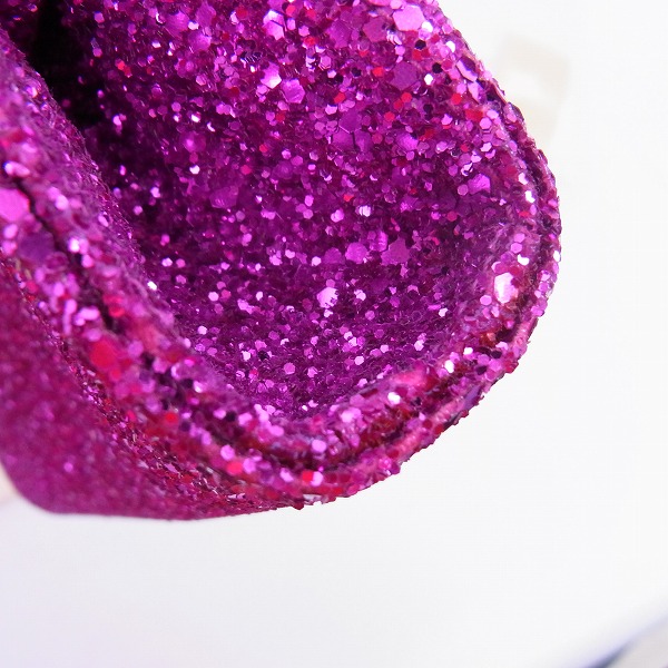 実際に弊社で買取させて頂いたJIMMY CHOO/ジミーチュウ セカンドバッグ/クラッチバッグ グリッター ピンクの画像 8枚目