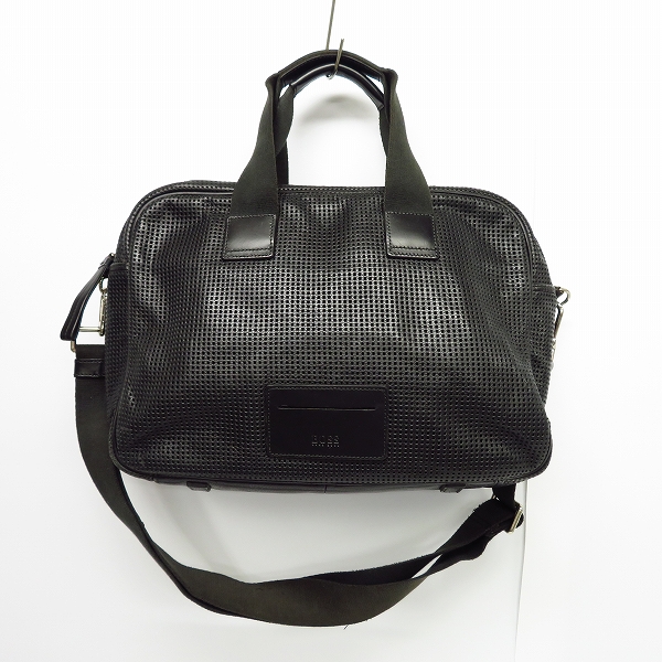 実際に弊社で買取させて頂いたHUGO BOSS/ヒューゴボス 2WAY パンチングレザー ブリーフケース/ビジネスバッグ