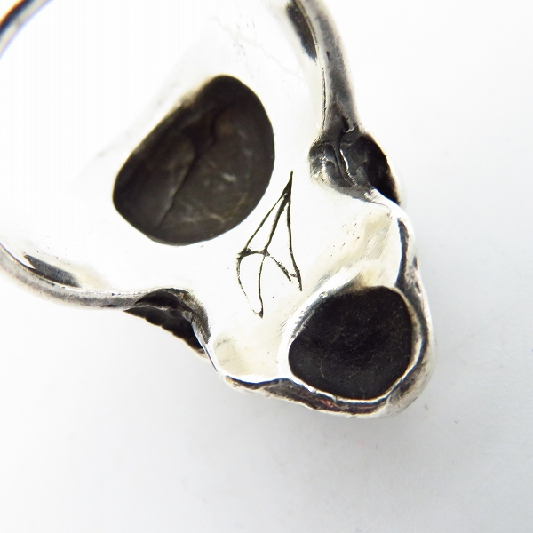 実際に弊社で買取させて頂いたCRAZY PIG/クレイジーピッグ トライバルスカルリング/20.5号の画像 6枚目