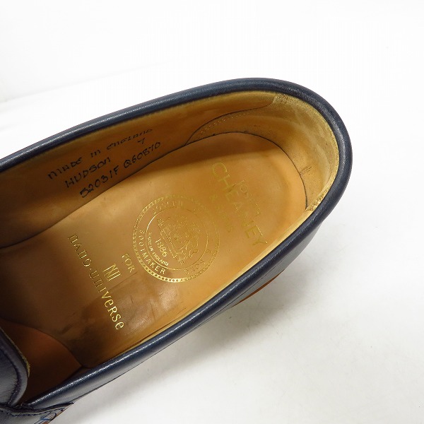 実際に弊社で買取させて頂いたJOSEPH CHEANEY＆SONS/ジョセフ チーニー HUDSON コインローファー/レザーシューズ Size：7の画像 4枚目