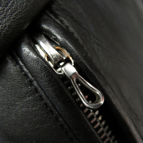 実際に弊社で買取させて頂いたLITHIUM HOMME/リチウム オム カウレザー シングルライダース ジャケット/48の画像 9枚目