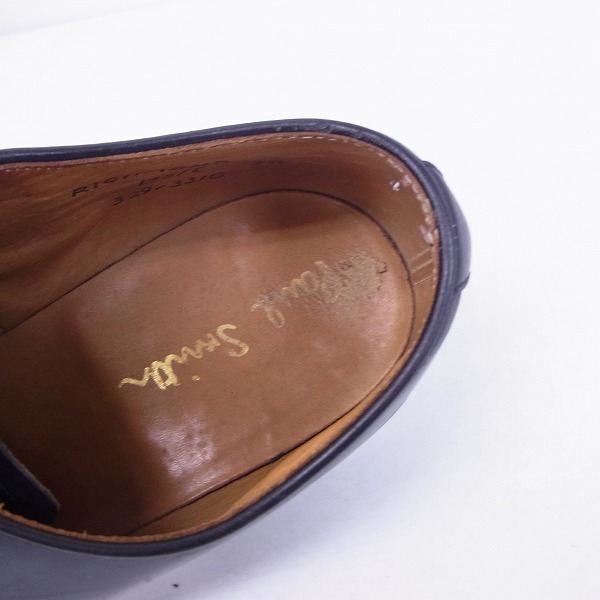 実際に弊社で買取させて頂いたPaul Smith/ポールスミス RICHMOND Uチップ レザーシューズ ブラック/7.5の画像 4枚目