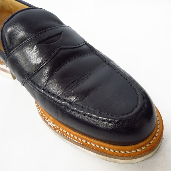 実際に弊社で買取させて頂いたJOSEPH CHEANEY＆SONS/ジョセフ チーニー HUDSON コインローファー/レザーシューズ Size：7の画像 6枚目