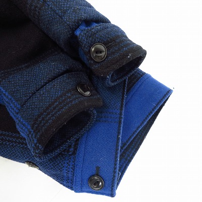 実際に弊社で買取させて頂いたDESCENDANT/ディセンダント ウールチェックジャケット 1の画像 4枚目