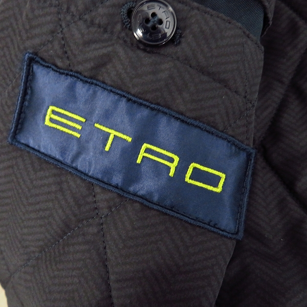 実際に弊社で買取させて頂いたETRO/エトロ 比翼 ライナー付き ロングコート/ステンカラーコート112-15354-0074/46の画像 4枚目