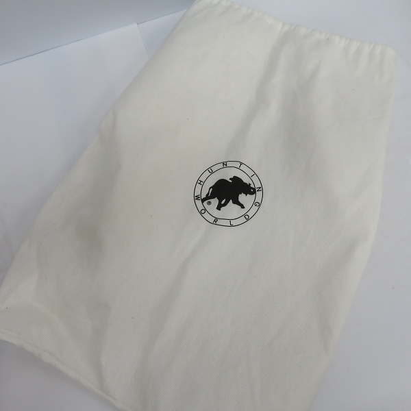 実際に弊社で買取させて頂いたHUNTING WORLD/ハンティングワールド イタリア製 バチュークロス ハンド/ボストンバッグ の画像 8枚目