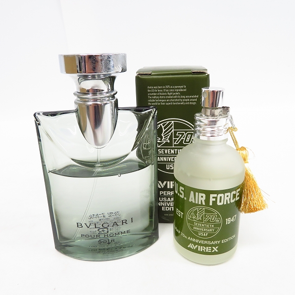 実際に弊社で買取させて頂いたBVLGARI プールオム ソワール AVIREX 70th/70周年 フレグランス/香水 2点セット 