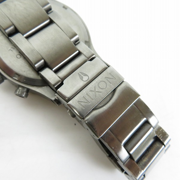 実際に弊社で買取させて頂いたNIXON/ニクソン MINIMIZE THE42-20 CHRONO クォーツ 腕時計【動作未確認】の画像 6枚目