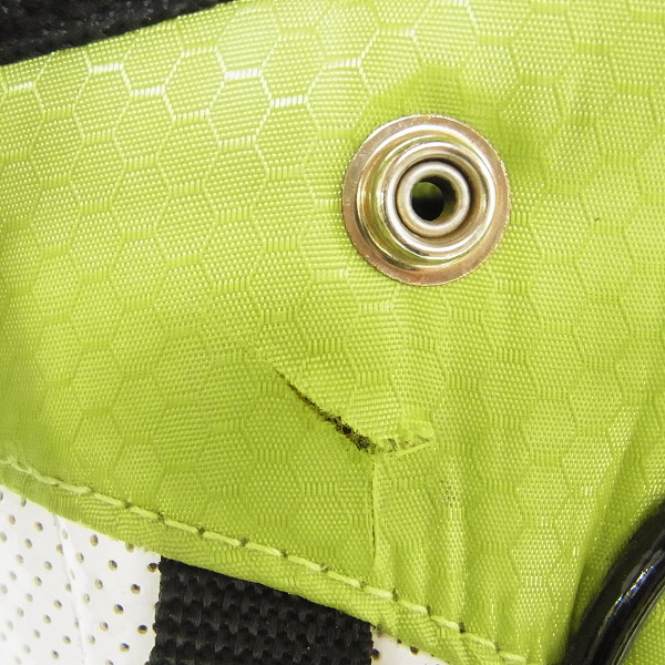 実際に弊社で買取させて頂いたkappa/カッパ 9型(47インチ対応)2.7kg軽量スタンド式 キャディバッグ 黄緑の画像 6枚目