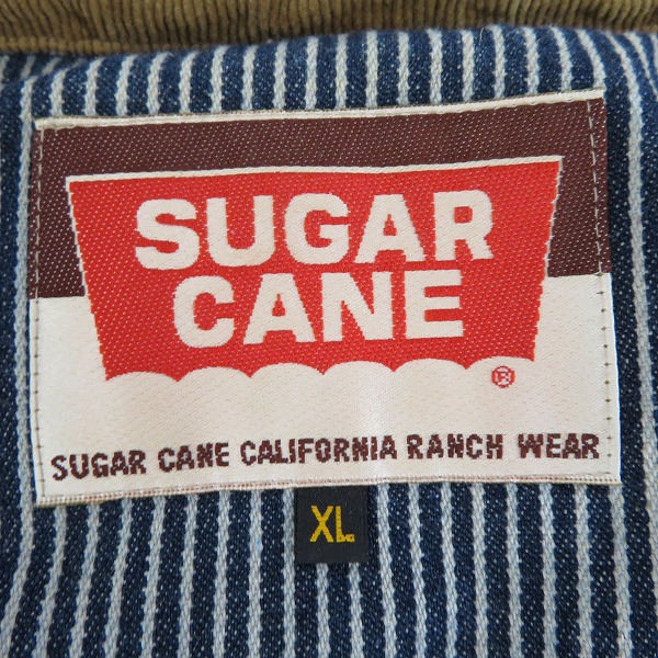 実際に弊社で買取させて頂いたSUGAR CANE/シュガーケーン デニムダウンベスト/XLの画像 2枚目
