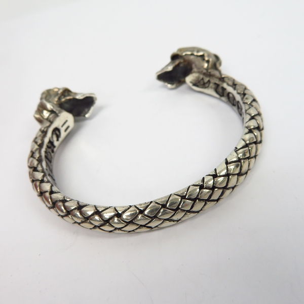 実際に弊社で買取させて頂いた【ギャラ付】CRAZY PIG/クレイジーピッグ ブレイド 2スカル ブレスレット の画像 2枚目