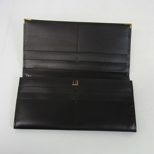 実際に弊社で買取させて頂いたdunhill/ダンヒル 二つ折りカーフレザー長財布/ウォレット/WM1390Aの画像 3枚目