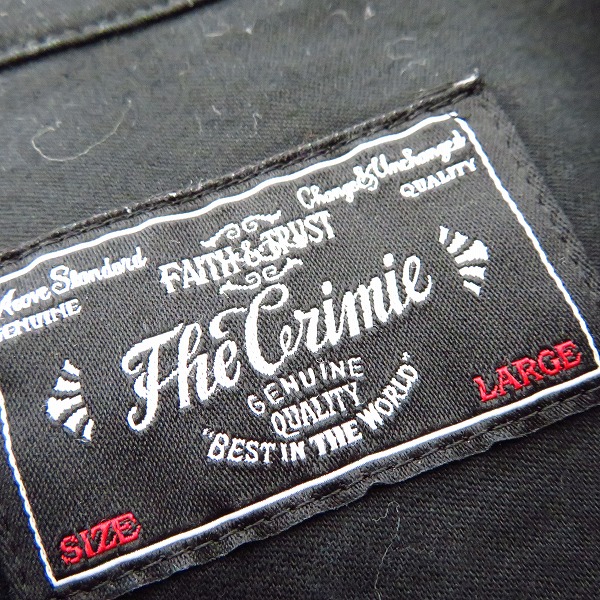 実際に弊社で買取させて頂いたCRIMIE/クライミー ブラック ワークシャツ/Lの画像 2枚目