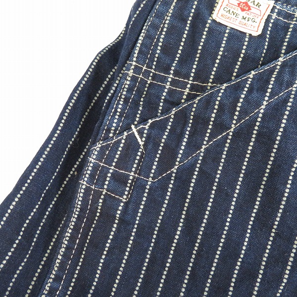 実際に弊社で買取させて頂いたSUGAR CANE/シュガーケーン ヒッコリーパンツ/36の画像 6枚目