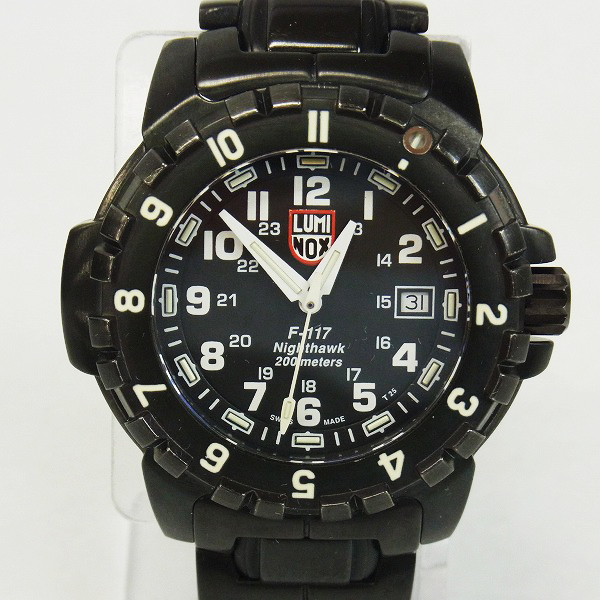 実際に弊社で買取させて頂いたLUMINOX/ルミノックス F-117 ナイトホーク 腕時計 6400-200　