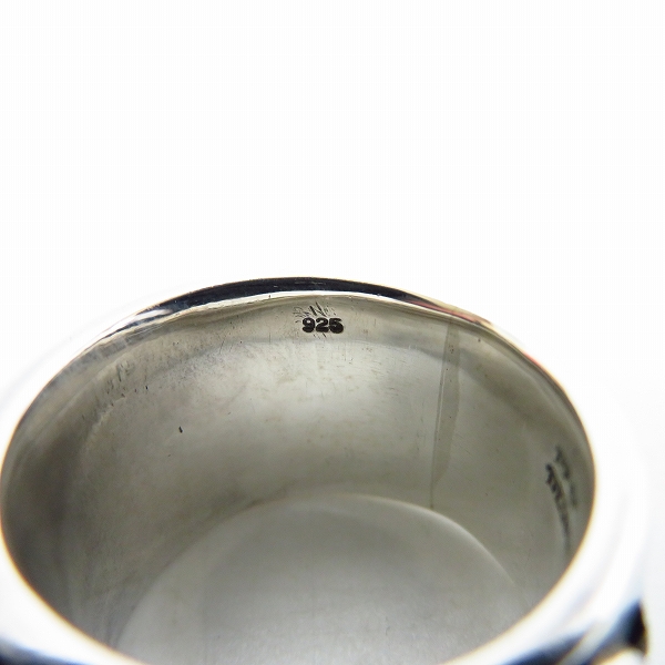 実際に弊社で買取させて頂いたDEAL DESIGN/ディールデザイン ロゴデザイン ワイドリング/17号の画像 6枚目