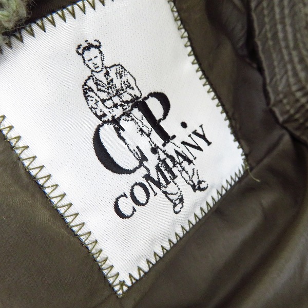 実際に弊社で買取させて頂いたC.P.COMPANY/シーピーカンパニー 15AW ウールニット切替/フェザー混 ダウンジャケット 15WCPUM07144 46の画像 3枚目