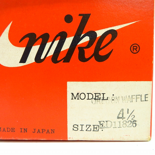 実際に弊社で買取させて頂いた【観賞用】NIKE/ナイキ OREGON WAFFLE オレゴンワッフル 70s ヴィンテージスニーカー 日本製/4.5の画像 8枚目