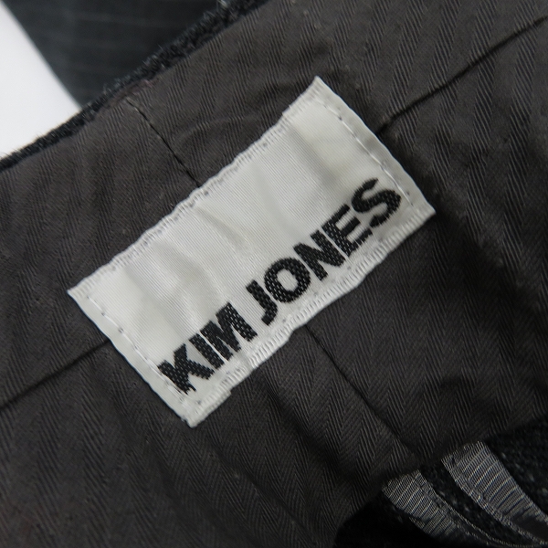 実際に弊社で買取させて頂いたKIM JONES×GU/キム・ジョーンズ スラックスパンツ ストライプ ウール/Mの画像 3枚目