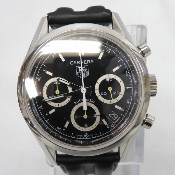 実際に弊社で買取させて頂いたTAG HEUER/タグホイヤー CARRERA カレラ 自動巻 クロノグラフ CV2113の画像 1枚目