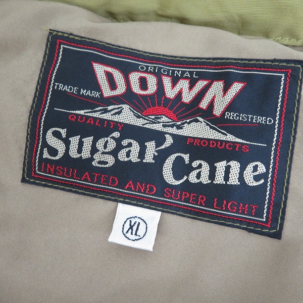実際に弊社で買取させて頂いたSUGAR CANE/シュガーケーン レザーヨークダウンベスト/XLの画像 2枚目