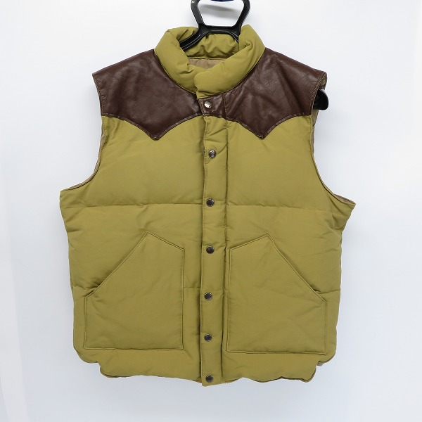 実際に弊社で買取させて頂いたSUGAR CANE/シュガーケーン レザーヨークダウンベスト/XL