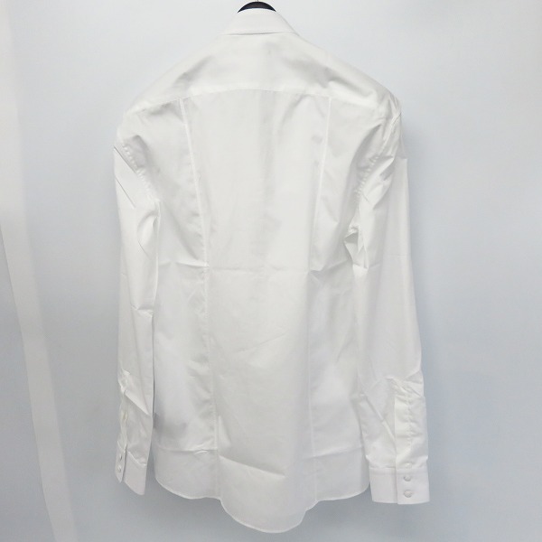 実際に弊社で買取させて頂いた【未使用】BALMAIN/バルマン ウィングカラー ドレス タキシードシャツ POHT178B985/38の画像 1枚目