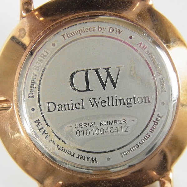 実際に弊社で買取させて頂いたDaniel Wellington/ダニエルウェリントン レザーベルト クォーツ/腕時計/ウォッチ 1103DW 38mmの画像 3枚目
