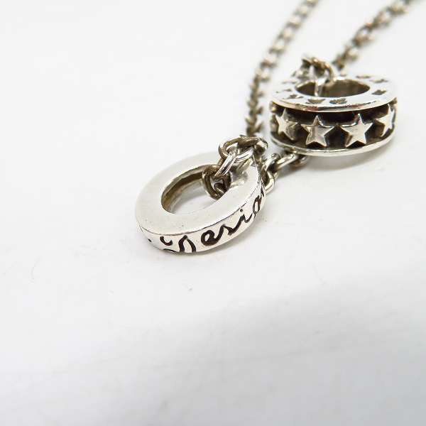 実際に弊社で買取させて頂いたDEAL DESIGN/ディールデザイン SNAKED LOWS/スネイキッドロウズ ネックレス スター 二連リングの画像 2枚目